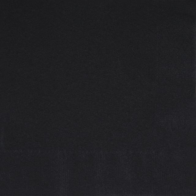 34118 Midnight Black Solid Luncheon Napkins, 40ct