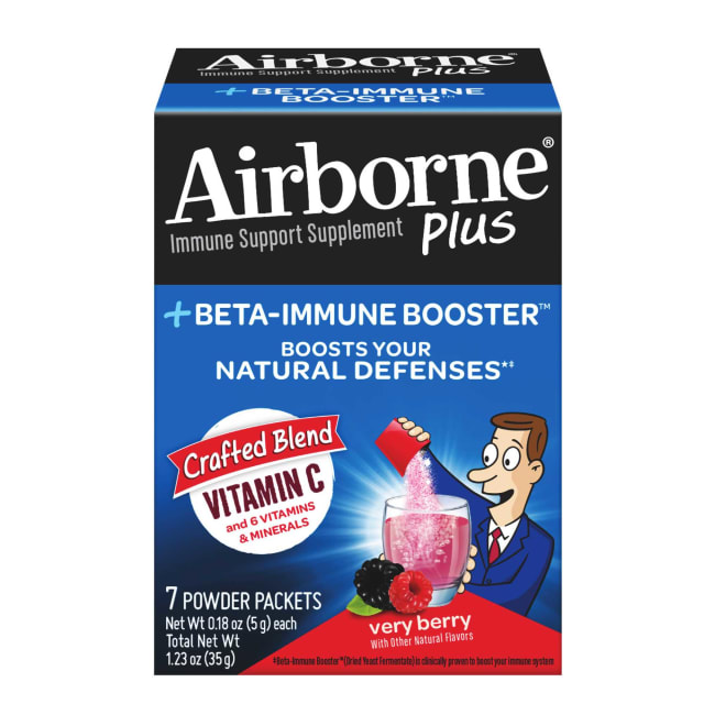 AIRBORNE® Plus Beta-Immune Booster™ Powder Packet - Very Berry 72/7 ct.