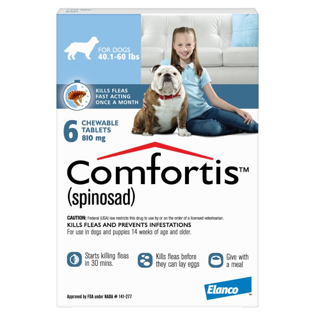 Comfortis -6 doses/card - Blue (810 mg)
