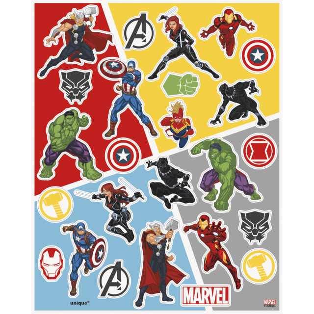 46372  Avengers Sticker Sheets, 4ct