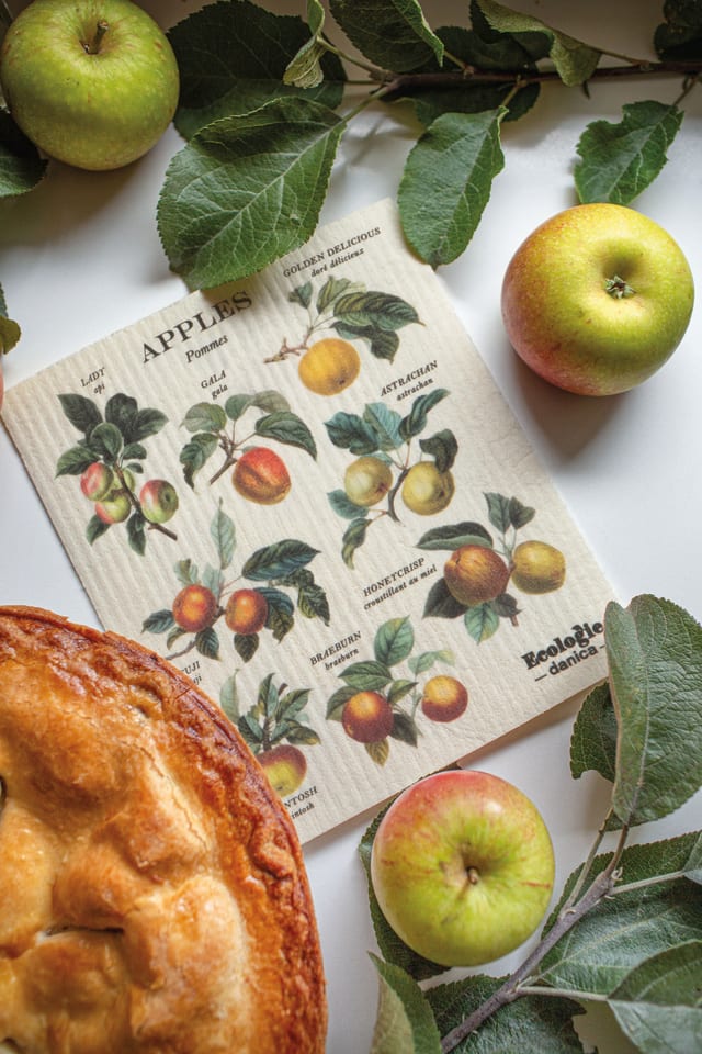 Apple Orchard Swedish Dishcloth