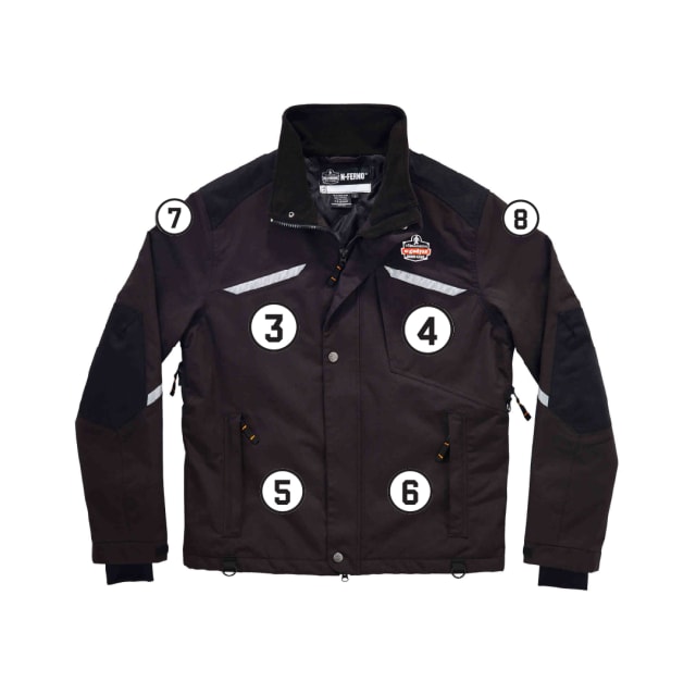 N-Ferno 6466 Winter Work Jacket - Heavy-Duty 500D Nylon Shell