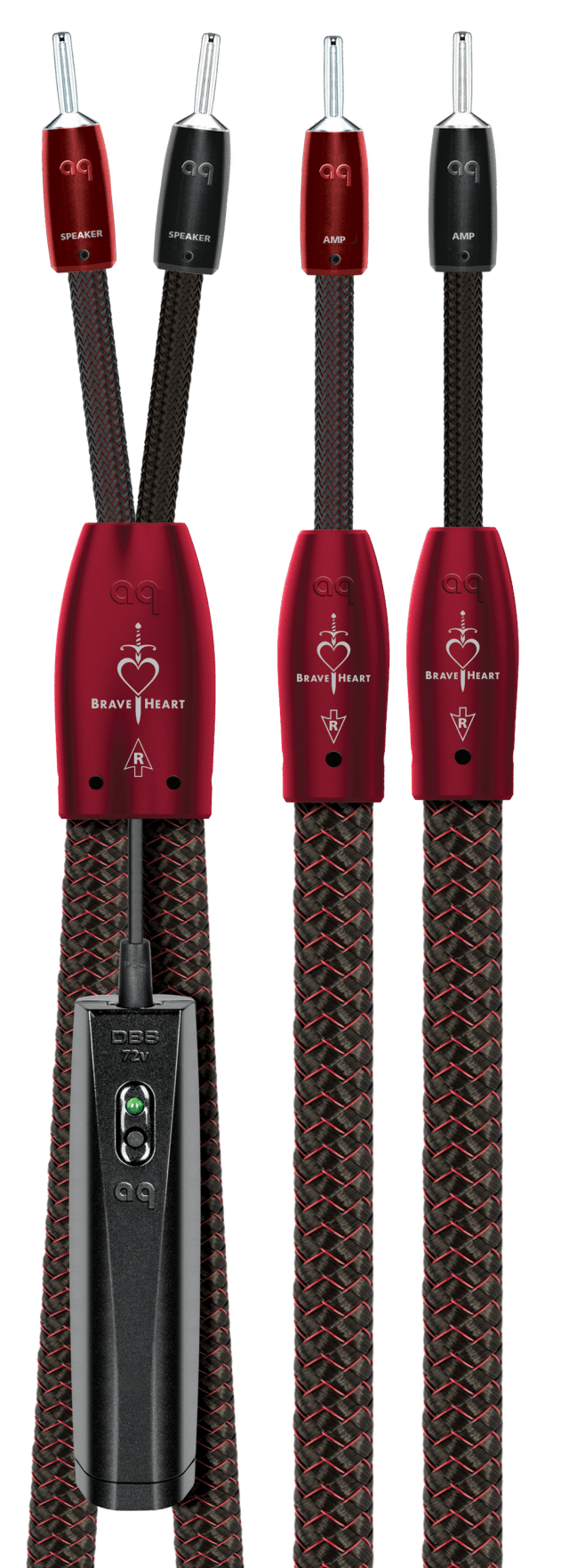 AudioQuest Brave Heart Full-Range ZERO-Tech Speaker Cable