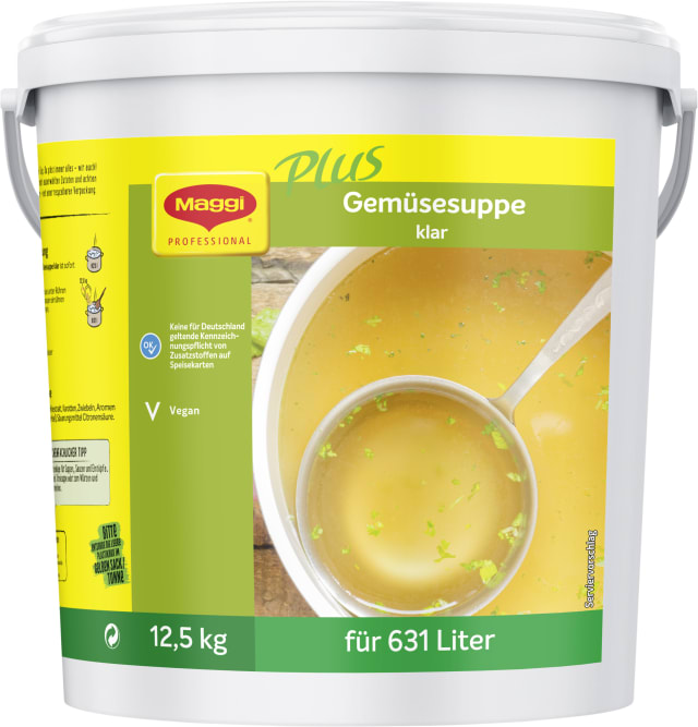 MAGGI Plus Klare Gemuesesuppe 12,5kg