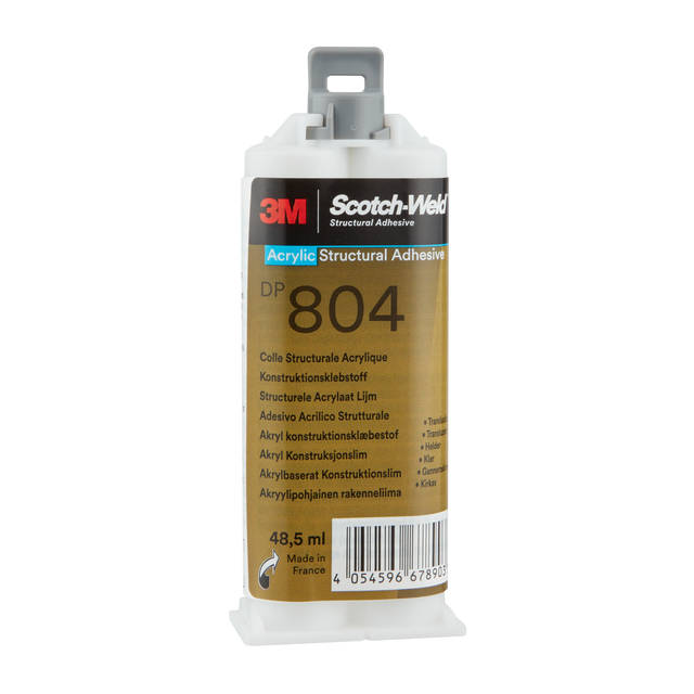 3M™ Scotch-Weld™ 2-Komponenten-Konstruktionsklebstoff auf Acrylatbasis DP804, Transparent, 48.5 ml