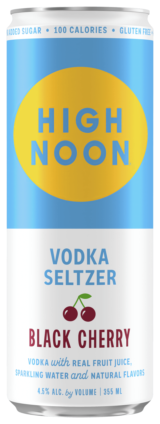 High Noon Black Cherry Vodka Hard Seltzer Single Serve 355ml Can
