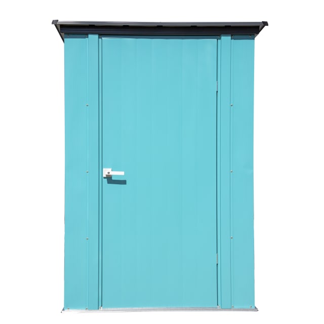 Spacemaker Patio Shed, 4X3, Teal And Anthracite