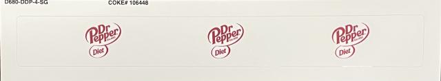 DECAL DIET DR PEPPER LINETAPE EA