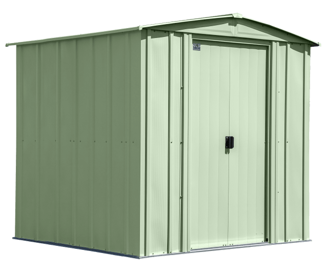 Classic Steel Storage Shed, 6X7, Sage Green