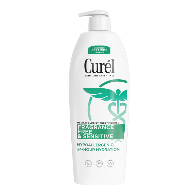 Curel Fragrance Free Body Lotion, Ceramide Moisturizer Dry Skin, 20 fl oz