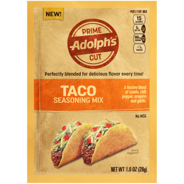 Adolph's Prime Cut Taco Seasoning Mix, 1.0 oz