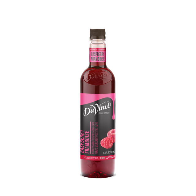 DaVinci Gourmet Raspberry Syrup, Plastic Bottle, 4 x 750 mL