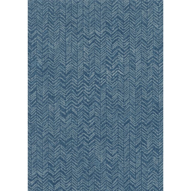Fabric Chevron Teal Wallpaper
