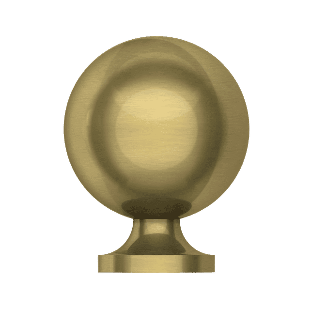 4960 Spherical Knob 1", In Heirloom Brass