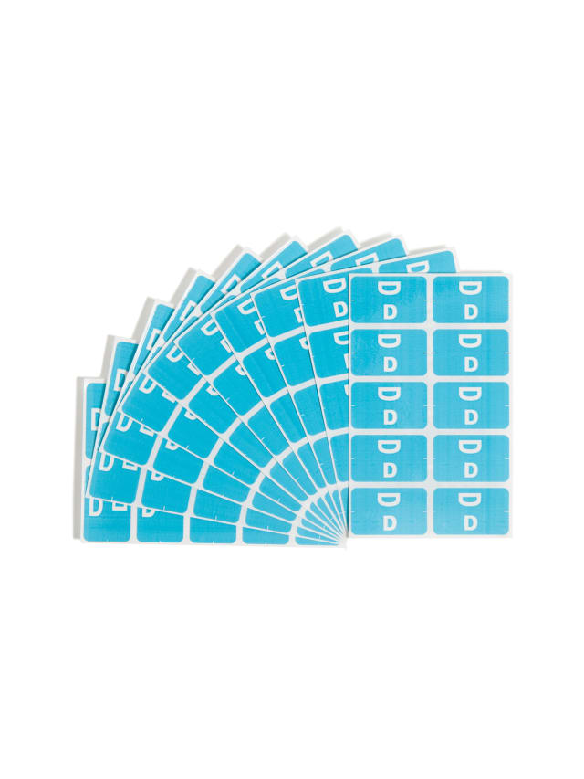 AlphaZ® ACCS Color Coded Alphabetic Labels - Sheets