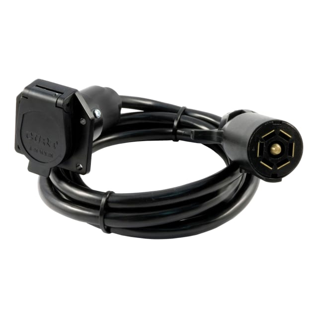 CURT 7' 7-Way RV Blade Extension Harness (Routes to Truck Bed) #56080