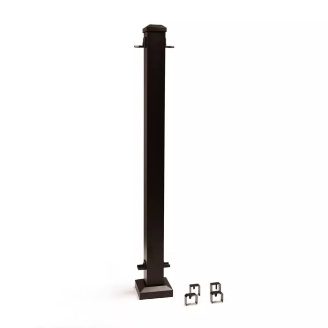 2.5-in x 2.5-in x 37-in Trex® Select™ Aluminum Rail Line Post in Burnished Bronze