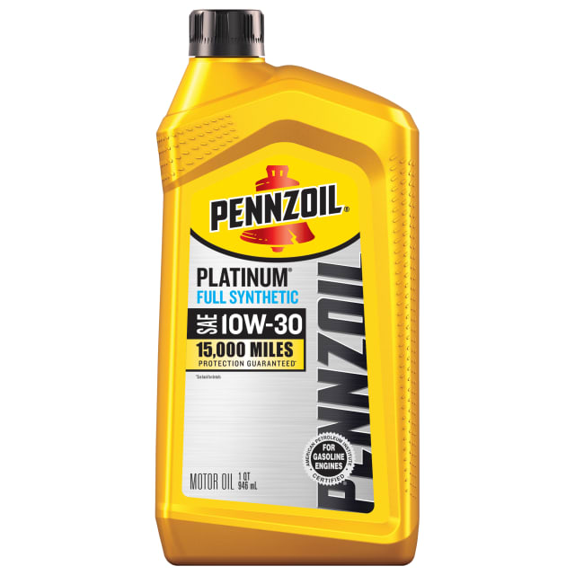 Pennzoil Platinum Full Synthetic 10W-30 Motor Oil, 1 Quart