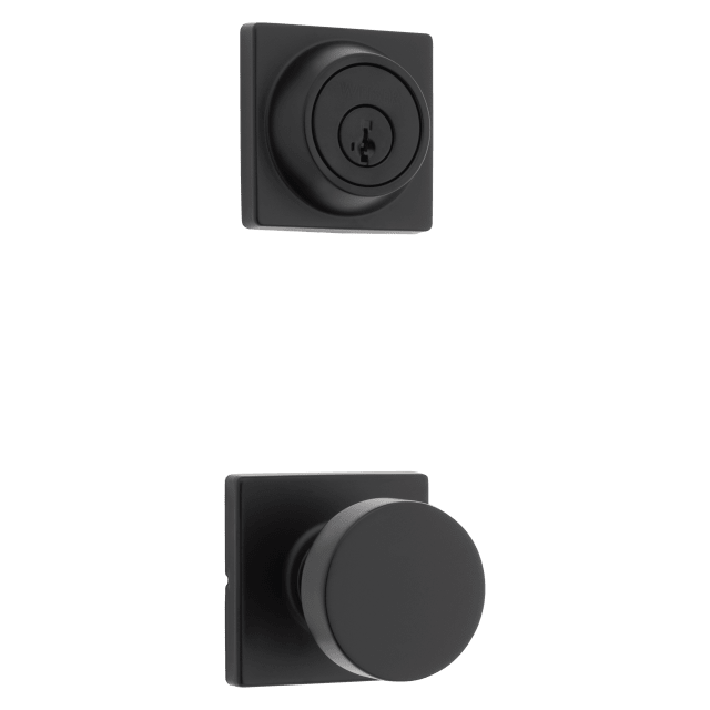 Cambie Combo Pack with Passage Knob featuring SmartKey Security™ in Matte Black