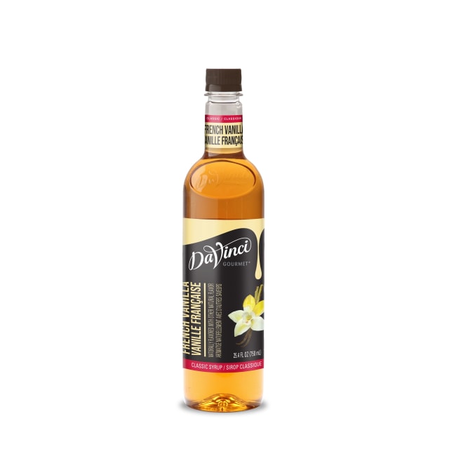 DaVinci Gourmet French Vanilla Syrup, Plastic Bottle, 4 x 750 mL