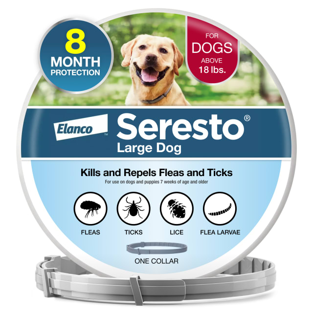 Seresto Flea & Tick Collar For Dogs & Puppies Over 18 lbs., 8-Month Protection (1 Count)