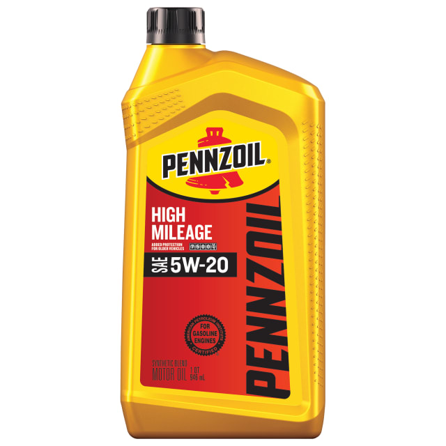 Pennzoil High Mileage 5W-20 Motor Oil, 1 Quart