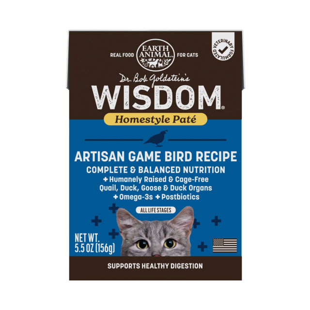 Wisdom - Homestyle Paté - Cat Food - Artisan Game Bird - 5.5 oz