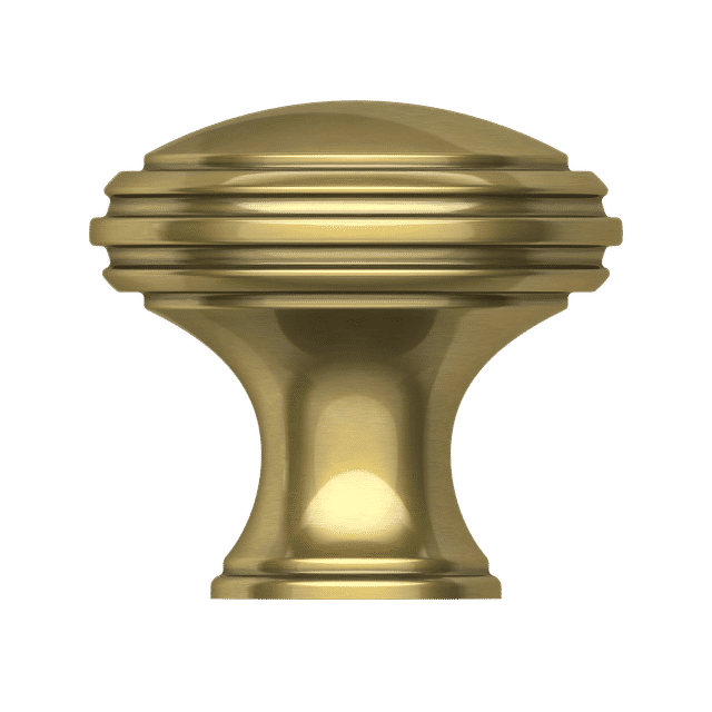 4456 Severin C Knob 1.32", In Heirloom Brass