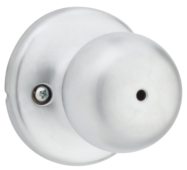 Fairfax Bed/Bath Knob in Satin Chrome