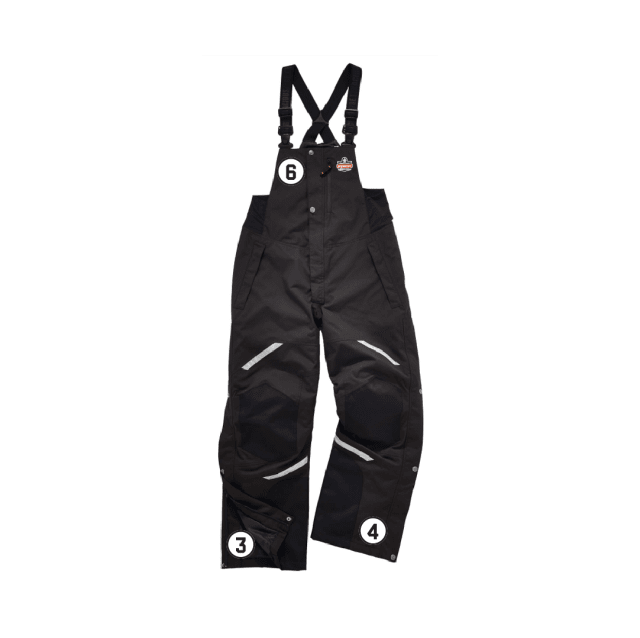 N-Ferno 6471 Insulated Bib Overalls - Heavy-Duty 500D Nylon Shell