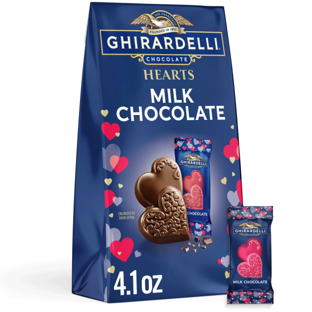 Ghirardelli Milk Chocolate Duet Hearts - 4.1oz.
