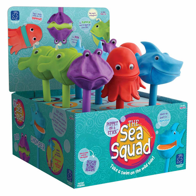 THE SEA SQUAD PUPPET DISPLAY OF 9