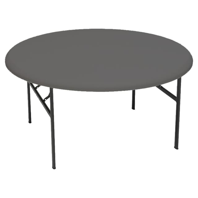 IndestrucTable® Classic Folding Table, Charcoal - 60" Round