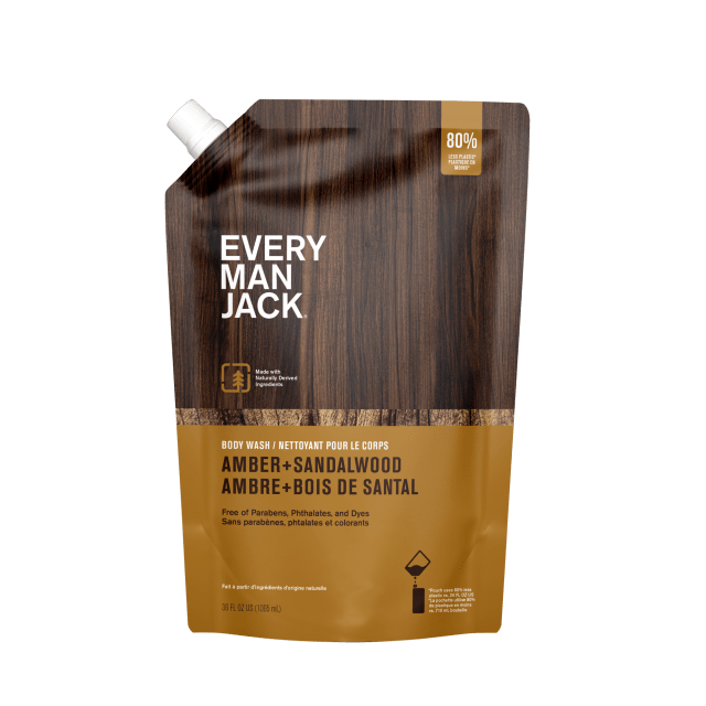 Every Man Jack Amber Sandalwood Body Wash Refill - 36 fl oz