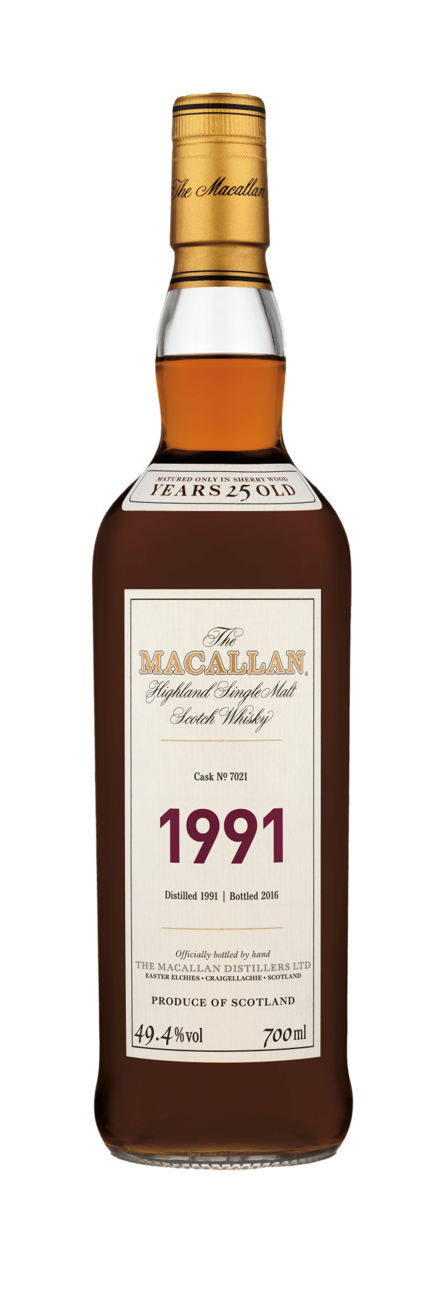 The Macallan Fine and Rare 1991 Cask #7021 70cl