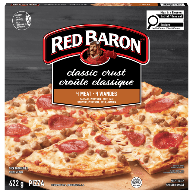 Red Baron Four Meat Classic Crust Frozen Pizza