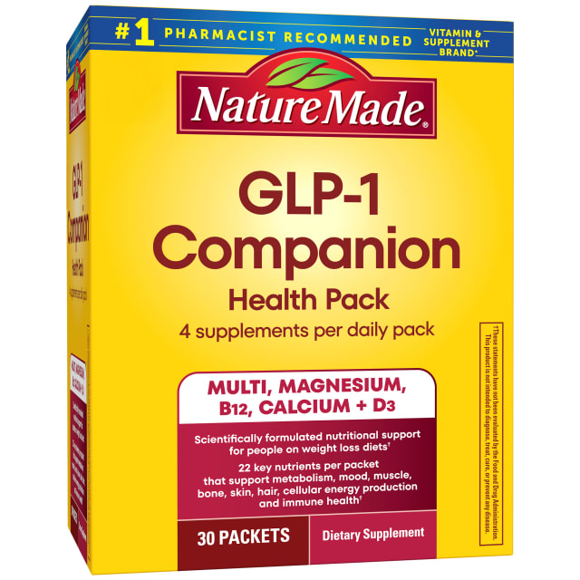 Nature Made GLP-1 Companion Health Pack with Multivitamins - Daily Packs - 30ct