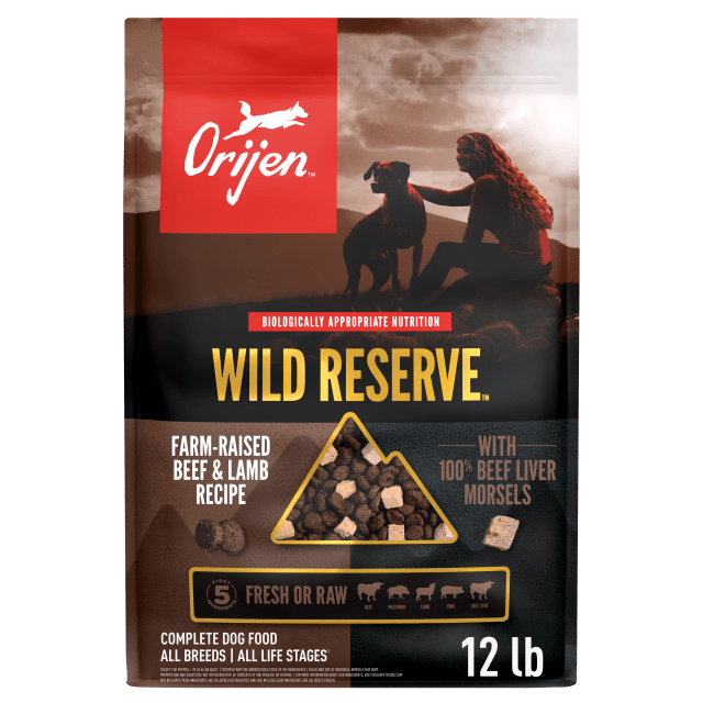 ORIJEN Wild Reserve Dry Dog Food Farm-Raised Beef & Lamb Recipe