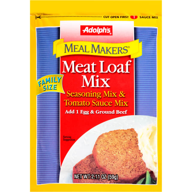 Adolph's EXTRA SALTY Meat Loaf Seasoning Mix WITH SALT, 2.11 oz