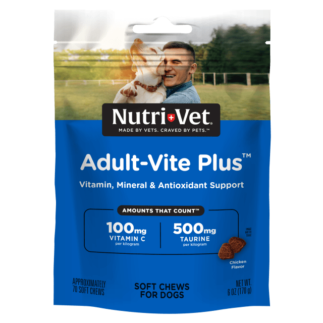 Nutri-Vet Adult-Vite Plus Soft Chews for Dogs, 70 Count