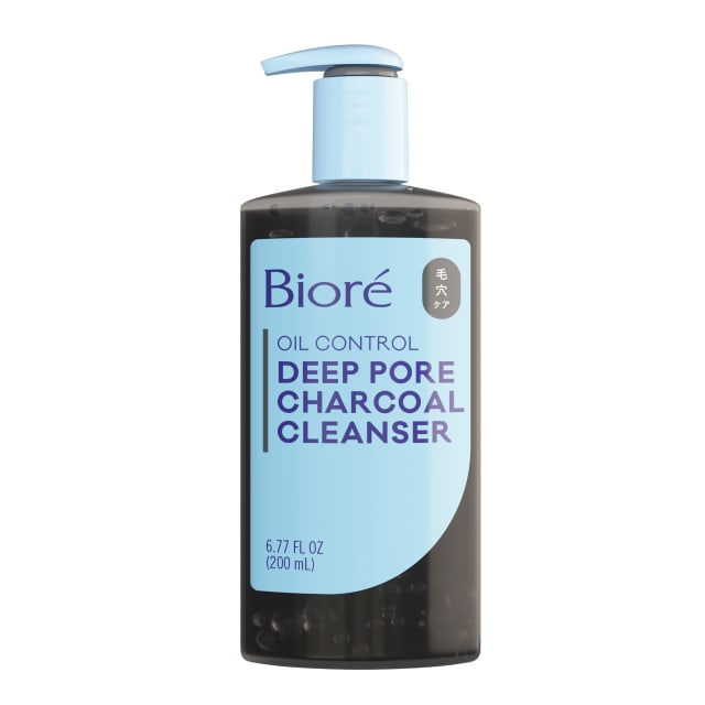 Biore Deep Pore Charcoal Face Wash For Oily Skin, 6.77 fl oz