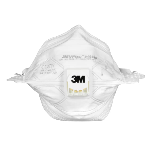 3M™ VFlex™ Mascarilla para partículas, FFP3, con válvula, pequeña, 9163ES