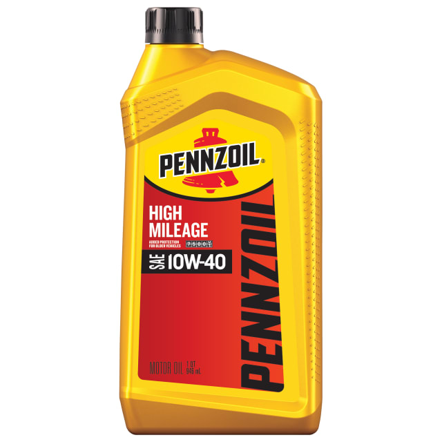 Pennzoil High Mileage 10W-40 Motor Oil, 1 Quart