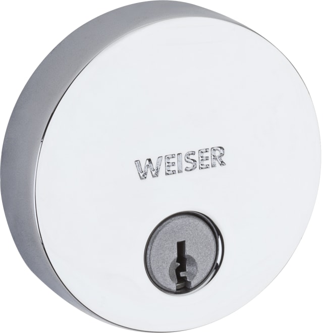 1471 Uptown Single Cylinder Deadbolt featuring SmartKey Security™ in Polished Chrome