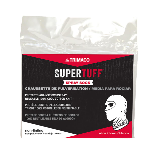 SuperTuff® Spray Sock, White, 72/bundle