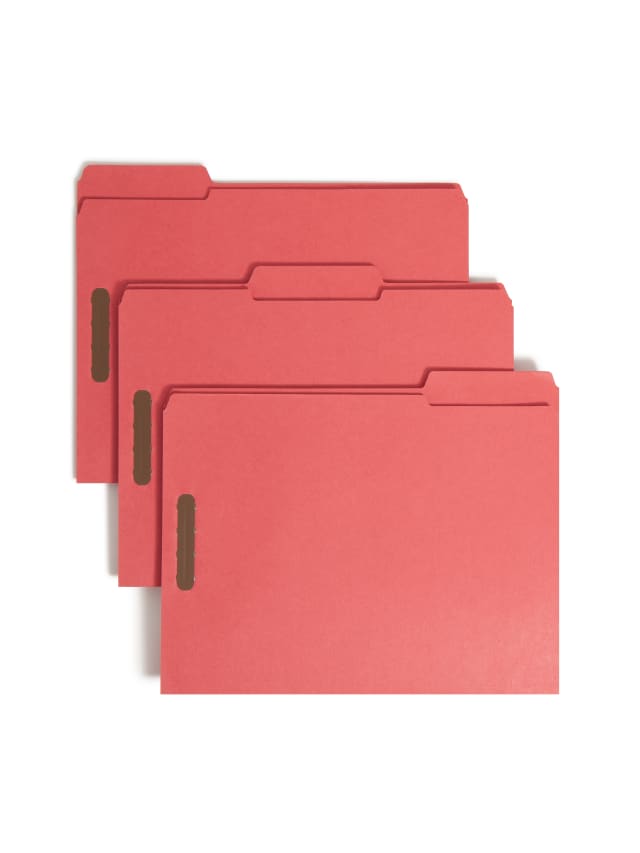 100% Recycled Reinforced Tab Fastener File Folders