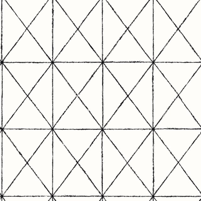 Intersection Black Geometric Wallpaper