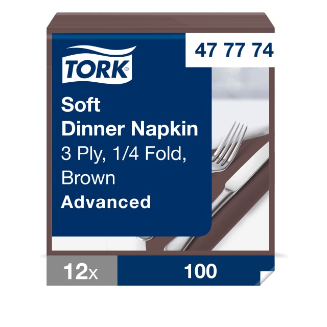 Tork Soft Brown Dinner Napkin