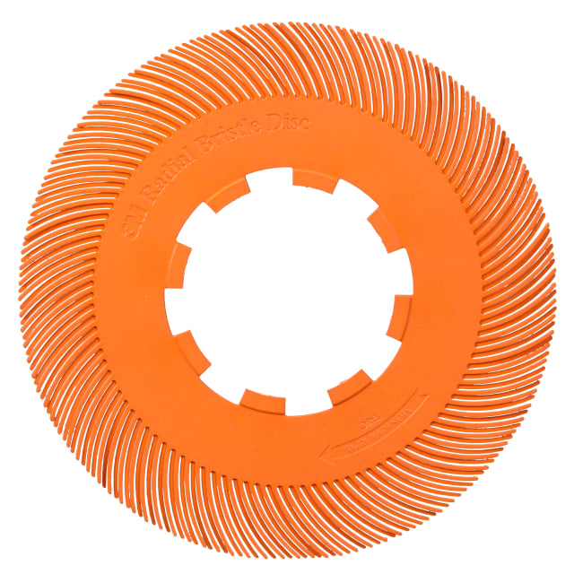 Scotch-Brite™ Precision Radial Bristle Brush, PN-RB, 80+, 193,675 mm (7-5/8 Zoll), Typ C, ohne Adapter