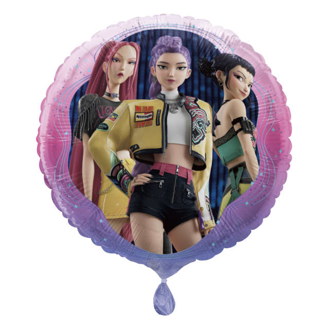 53435  KPop Demon Hunters Round 18" Foil Balloon - Packaged